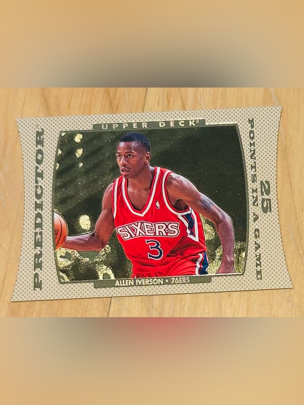 Allen Iverson 1996-97 Upper Deck Predictor Scoring Card #P14 - Mint